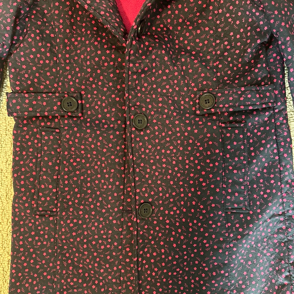 Waterproof & Warm Navy and Pink Flower Size 10/12 by Pink Platinum - Picture 3 of 10